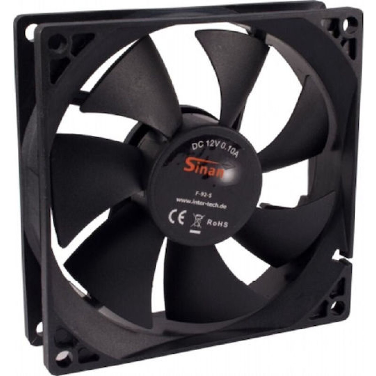 Inter-Tech F-92-S Case Fan με Σύνδεση 3-Pin