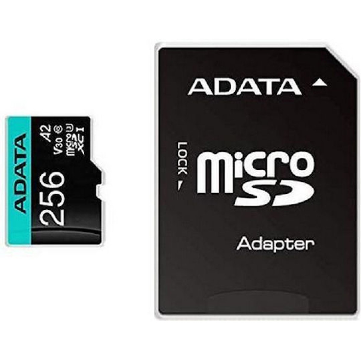 Adata Premier Pro microSDXC 256GB Class 10 U3 V30 A2 UHS-I με αντάπτορα