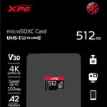Adata XPG microSDXC 512GB Class 10 U3 V30 A2 UHS-I