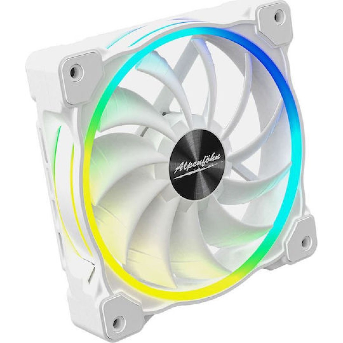 Alpenfoehn Wing Boost 3 ARGB High Speed Case Fan 120mm με Σύνδεση 4-Pin PWM 3τμχ Λευκό