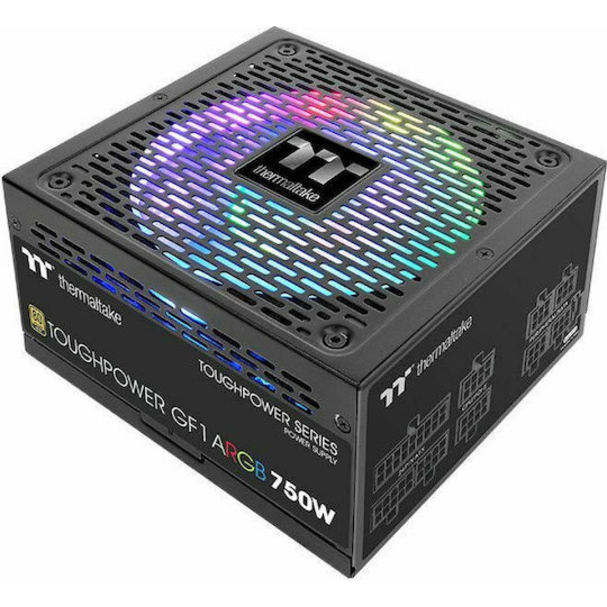 Thermaltake ToughPower GF1 ARGB 750W Μαύρο Τροφοδοτικό Υπολογιστή Full Modular 80 Plus Gold