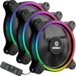 Enermax T.B. RGB AD. Case Fan 120mm με Σύνδεση 4-Pin PWM 3τμχ