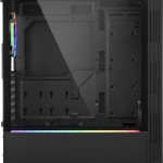 Sharkoon RGB Lit 200 Gaming Midi Tower Κουτί Υπολογιστή με Πλαϊνό Παράθυρο Μαύρο