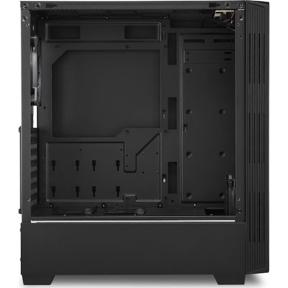 Sharkoon RGB Lit 200 Gaming Midi Tower Κουτί Υπολογιστή με Πλαϊνό Παράθυρο Μαύρο