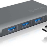 Icy Box USB-C Docking Station με HDMI 4K PD Ethernet και σύνδεση 2 Οθονών Γκρι (IB-DK4040-CPD)