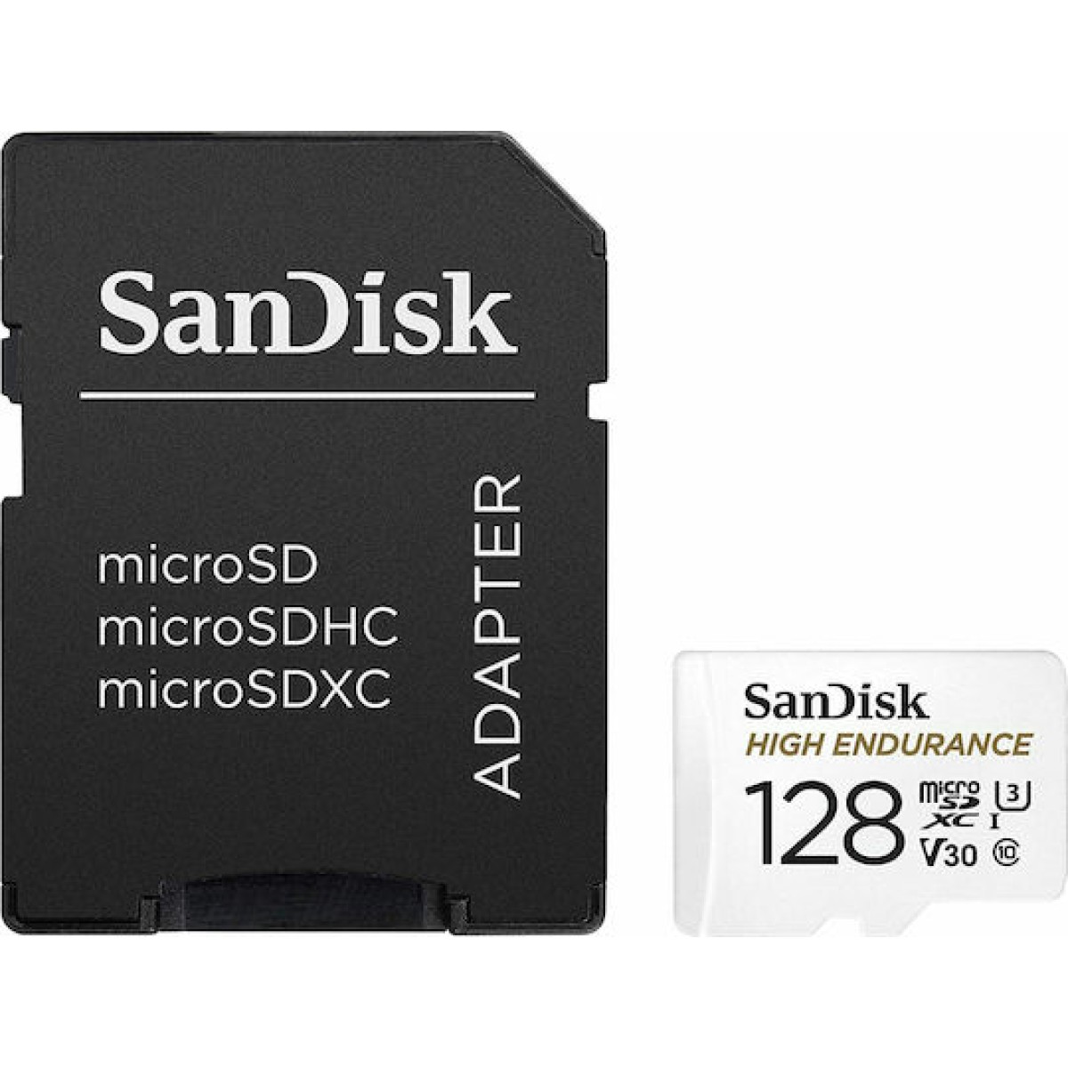 Sandisk High Endurance microSDXC 128GB Class 10 U3 V30 UHS-I με αντάπτορα