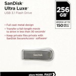 Sandisk Ultra Luxe 256GB USB 3.1 Stick Ασημί