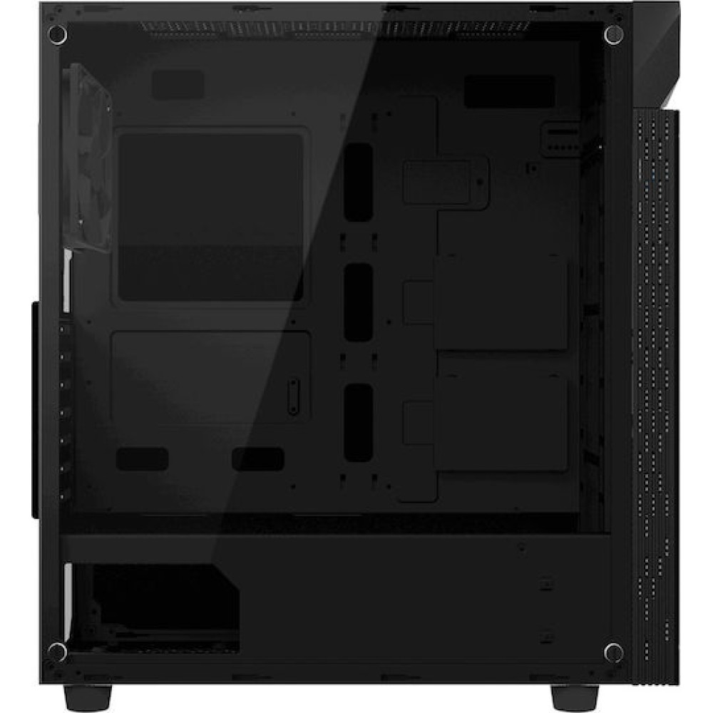Gigabyte C200 Glass Gaming Midi Tower Κουτί Υπολογιστή με Πλαϊνό Παράθυρο και RGB Φωτισμό Μαύρο