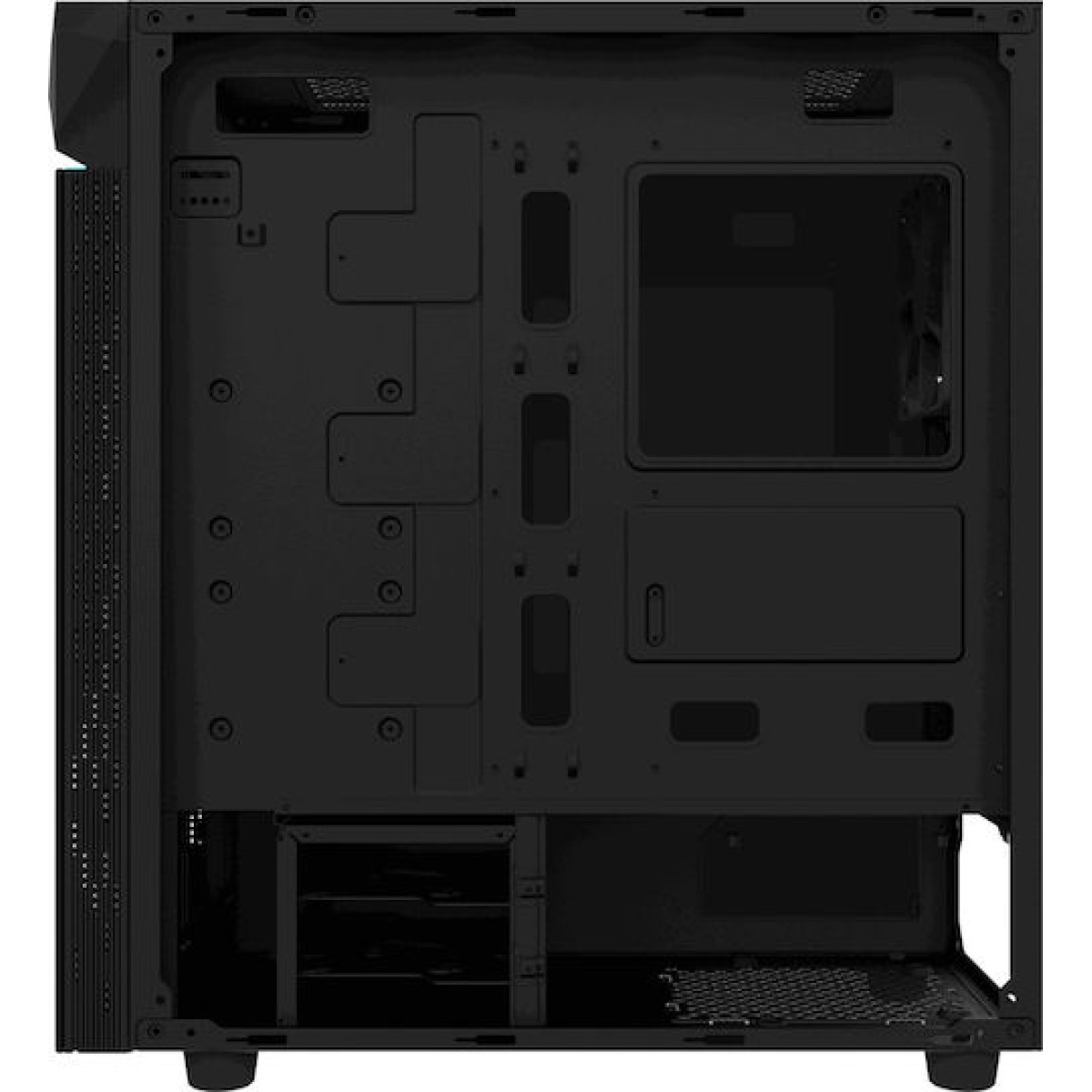 Gigabyte C200 Glass Gaming Midi Tower Κουτί Υπολογιστή με Πλαϊνό Παράθυρο και RGB Φωτισμό Μαύρο