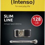 Intenso Slim Line 128GB USB 3.0 Stick Μαύρο
