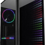 Inter-Tech X-608 Infinity Micro Gaming Midi Tower Κουτί Υπολογιστή με Πλαϊνό Παράθυρο και RGB Φωτισμό Μαύρο