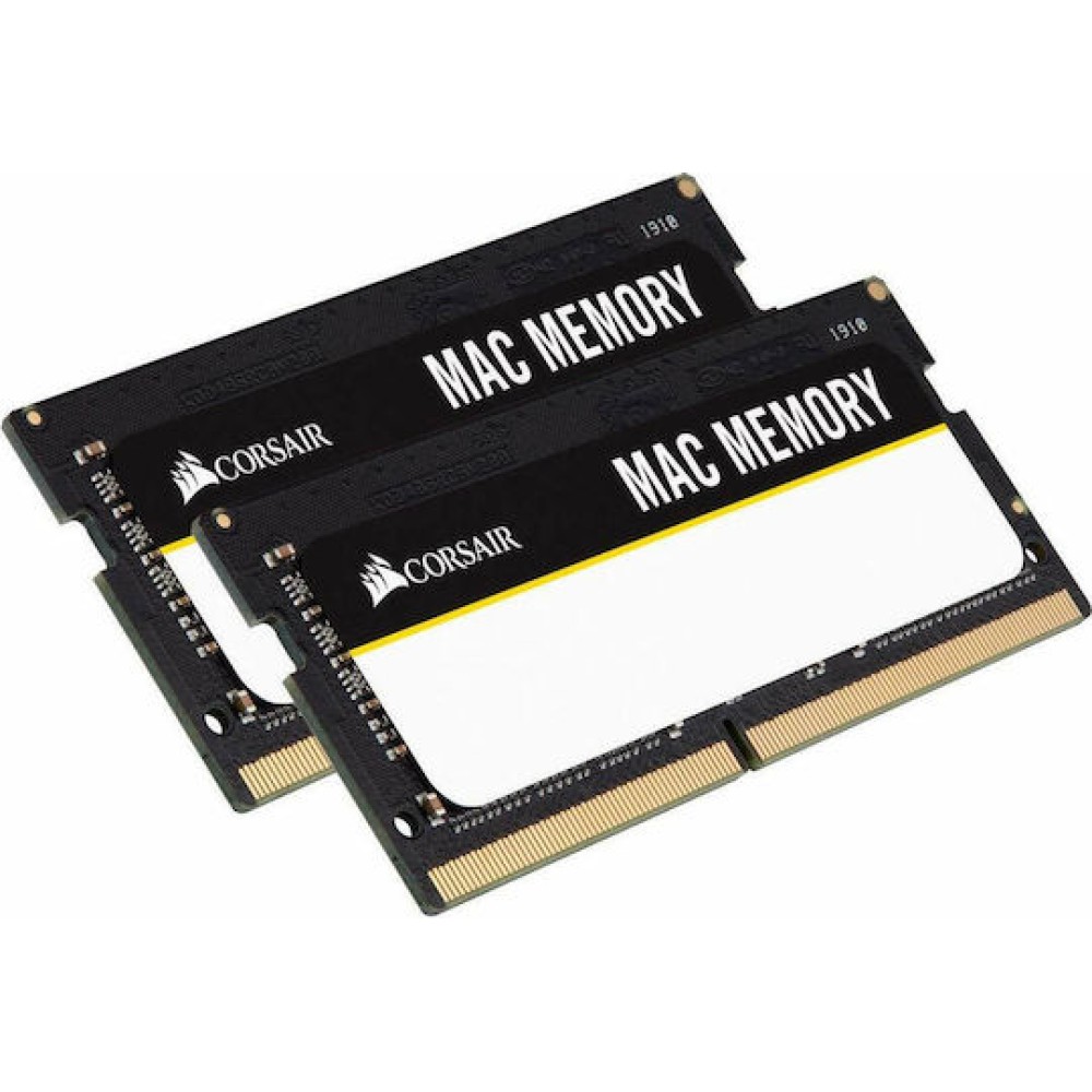 Corsair Mac Memory DDR4 32GB RAM με 2x16GB Modules και Ταχύτητα 2666 για Laptop