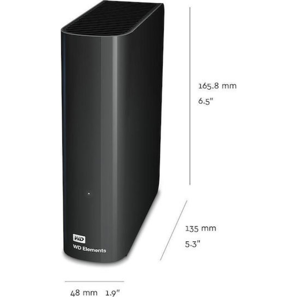 Western Digital Elements Desktop USB 3.0 Εξωτερικός HDD 10TB 3.5