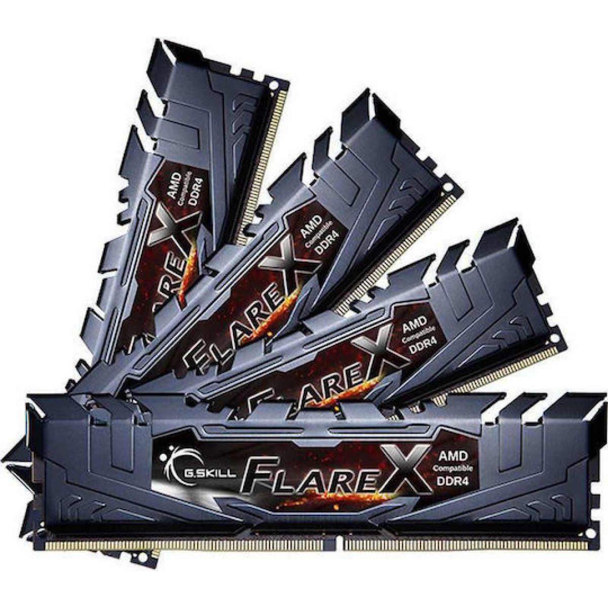 G.Skill Flare X DDR4 32GB RAM με 4x8GB Modules και Ταχύτητα 3200 για Desktop
