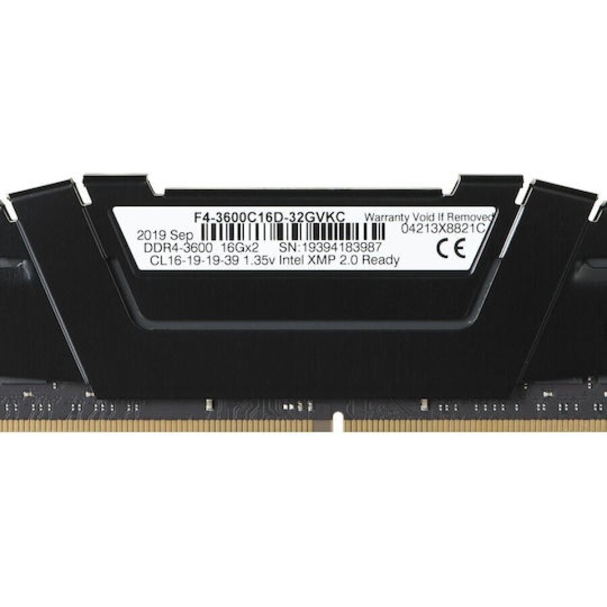 G.Skill Ripjaws V DDR4 32GB RAM με 2x16GB Modules και Ταχύτητα 3600 για Desktop