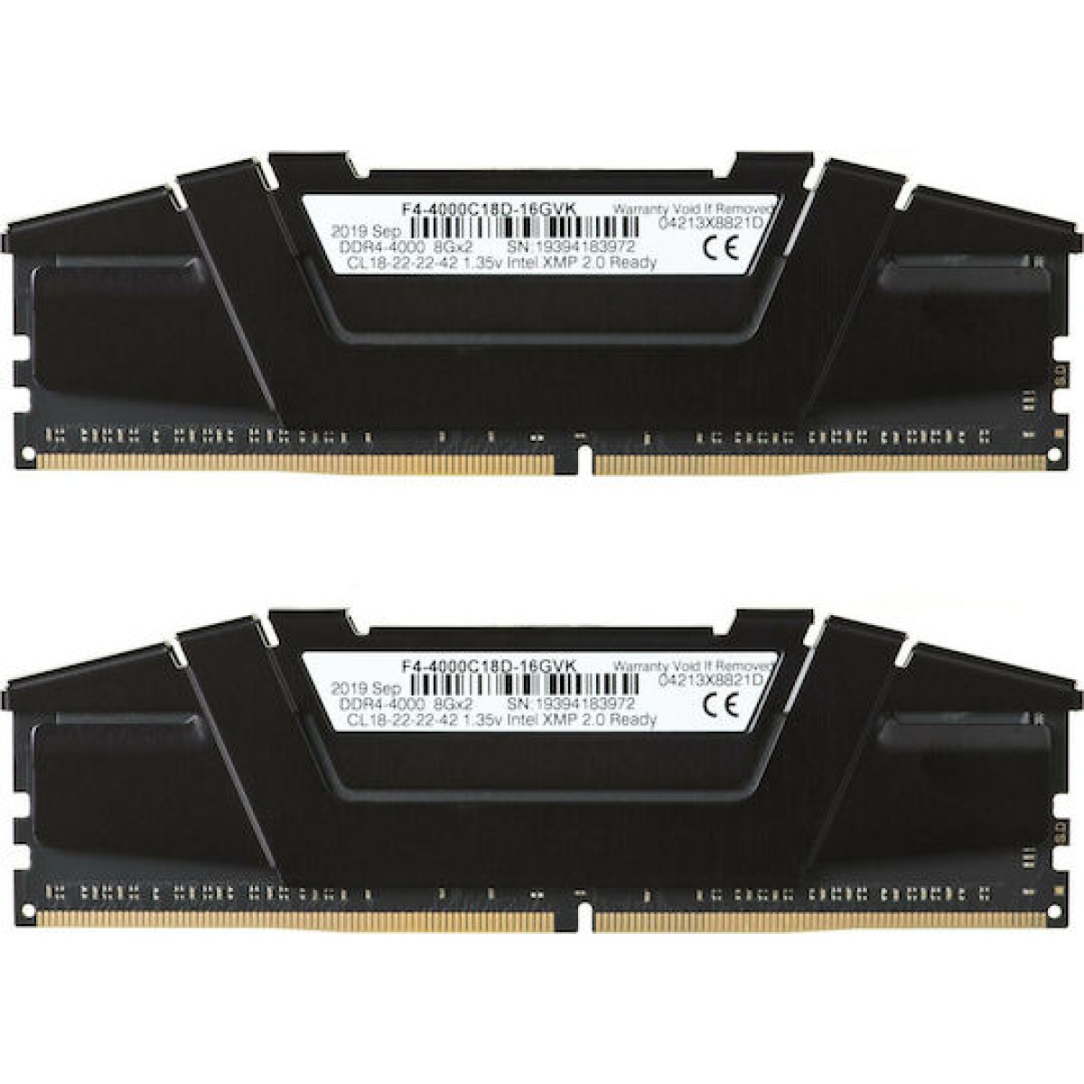 G.Skill Ripjaws V DDR4 16GB RAM με 2x8GB Modules και Ταχύτητα 4000 για Desktop