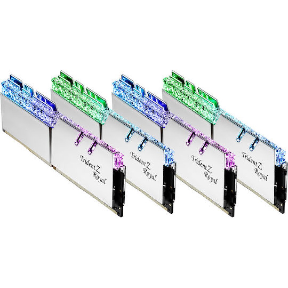G.Skill Trident Z Royal DDR4 64GB RAM με 4x16GB Modules και Ταχύτητα 3600 για Desktop