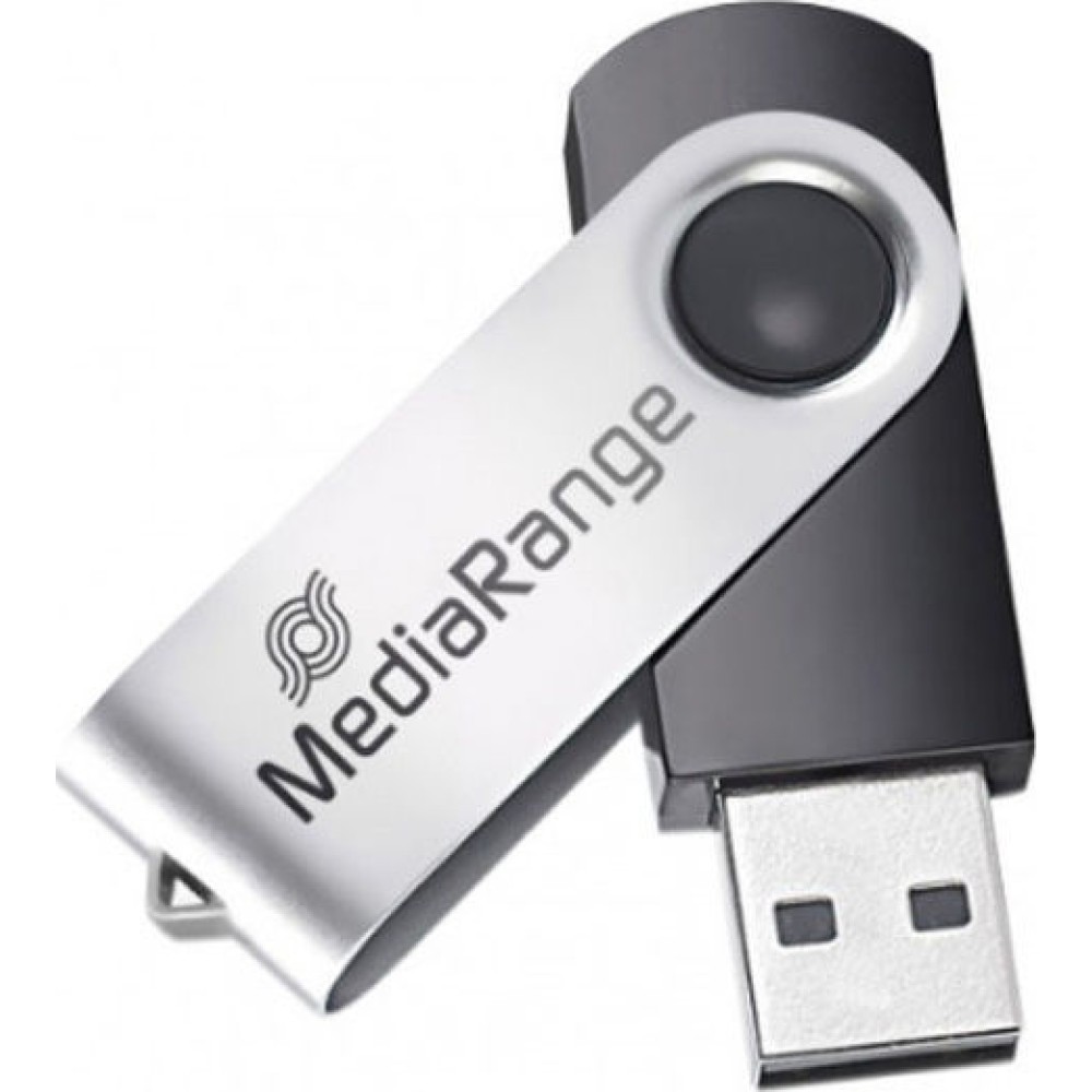 MediaRange 16GB USB 2.0 Stick Ασημί
