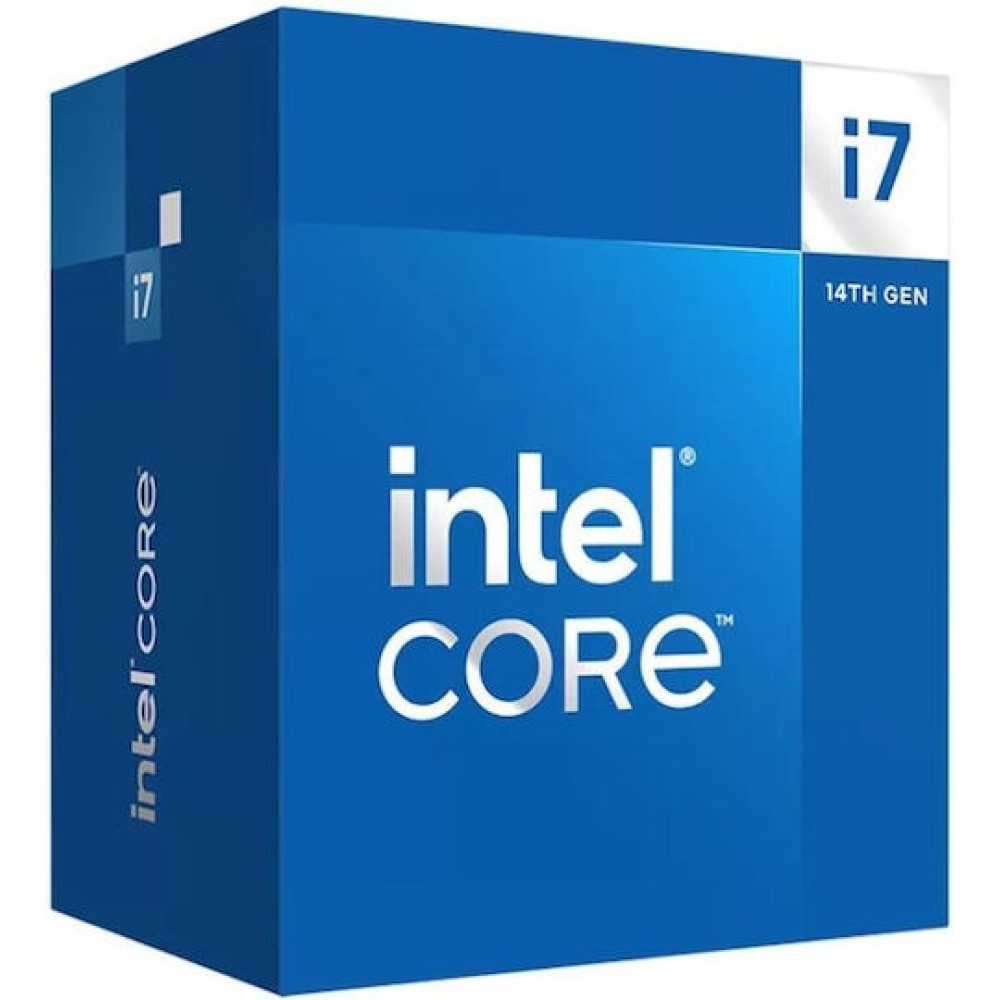 Intel Core i7-14700F 2.1GHz Επεξεργαστής 20 Πυρήνων για Socket 1700 σε Κουτί με Ψύκτρα