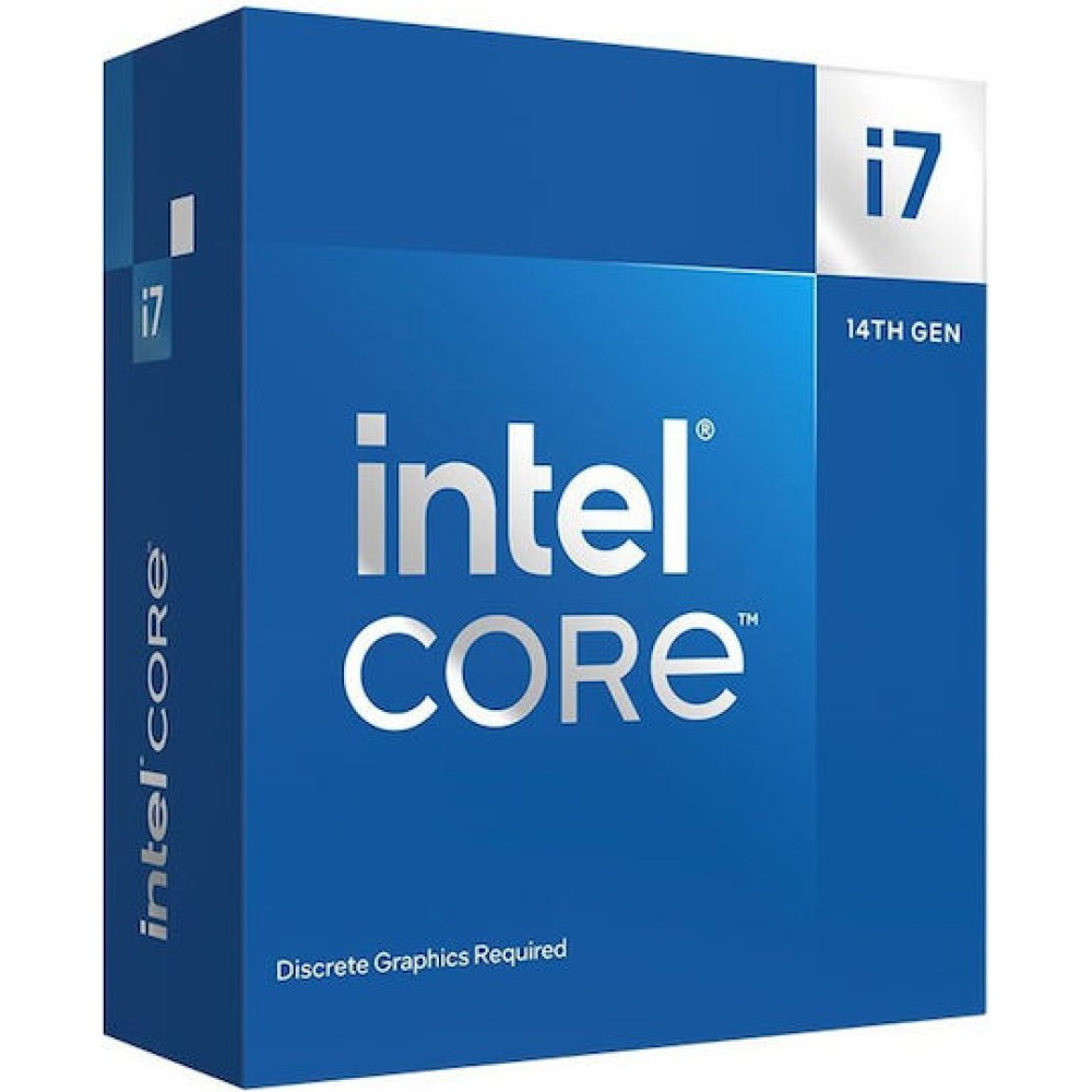Intel Core i7-14700F 2.1GHz Επεξεργαστής 20 Πυρήνων για Socket 1700 σε Κουτί με Ψύκτρα