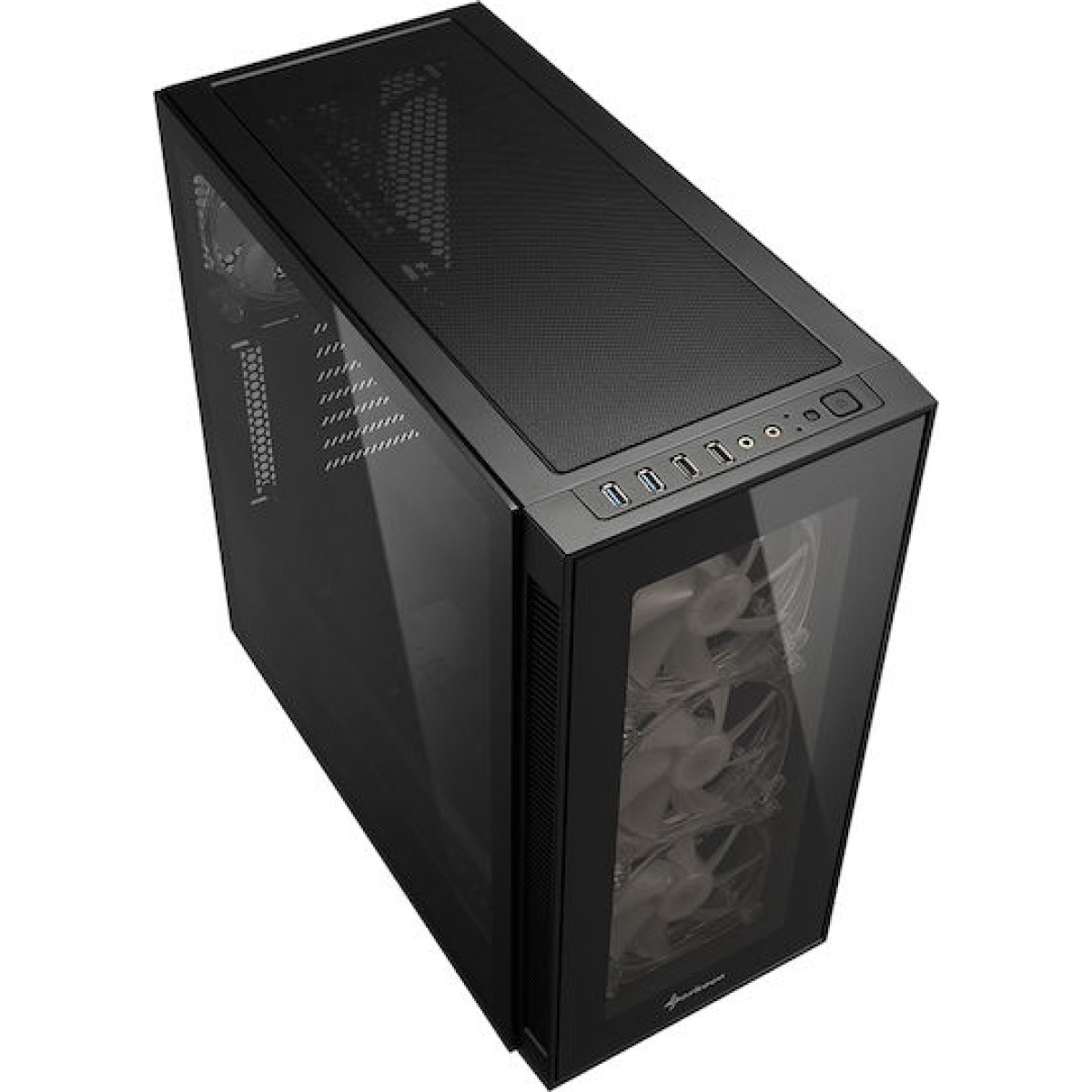 Sharkoon TG5 Pro RGB Gaming Midi Tower Κουτί Υπολογιστή με Πλαϊνό Παράθυρο Μαύρο
