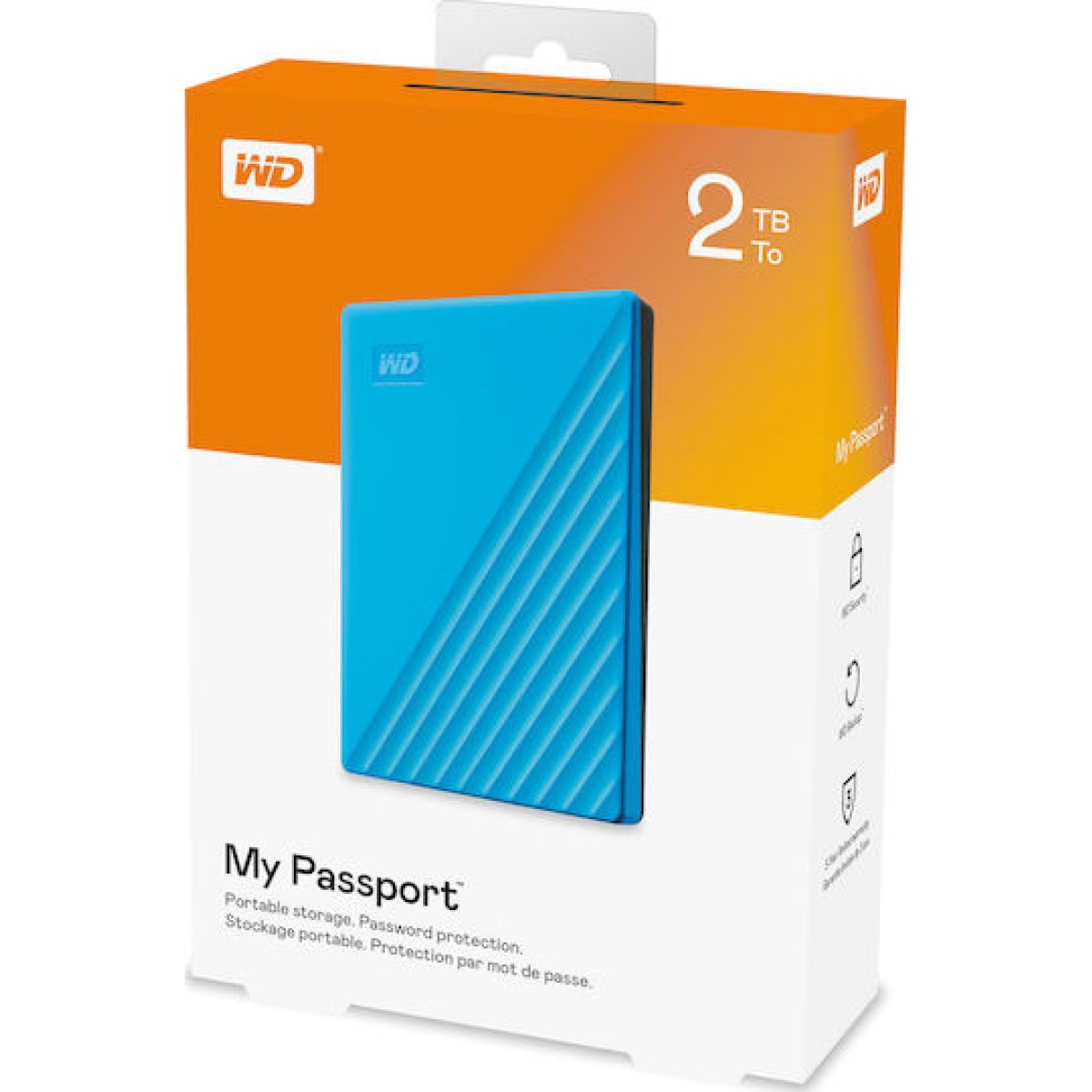 Western Digital My Passport (2019) USB 3.2 Εξωτερικός HDD 2TB 2.5