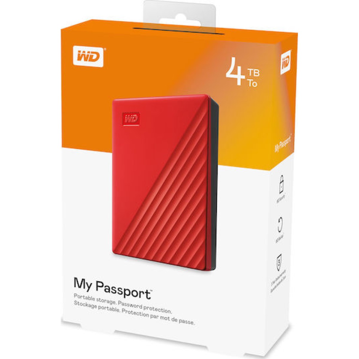 Western Digital My Passport (2019) USB 3.2 Εξωτερικός HDD 4TB 2.5