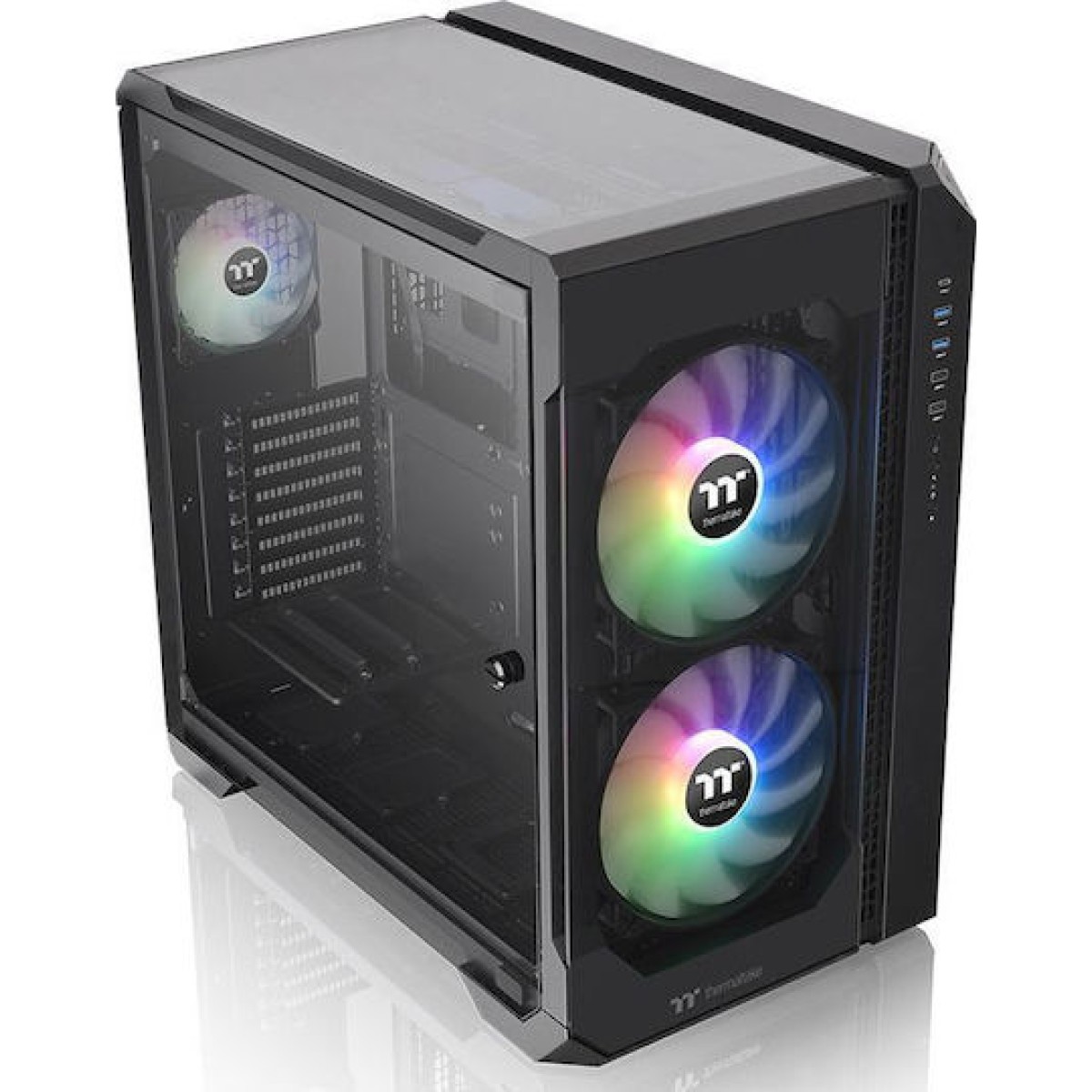 Thermaltake View 51 TG ARGB Gaming Midi Tower Κουτί Υπολογιστή με Πλαϊνό Παράθυρο Μαύρο