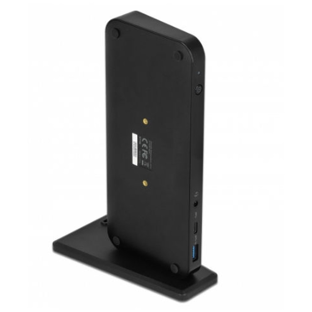 DeLock USB-C Docking Station με HDMI/DisplayPort 4K Ethernet Μαύρο (87746)