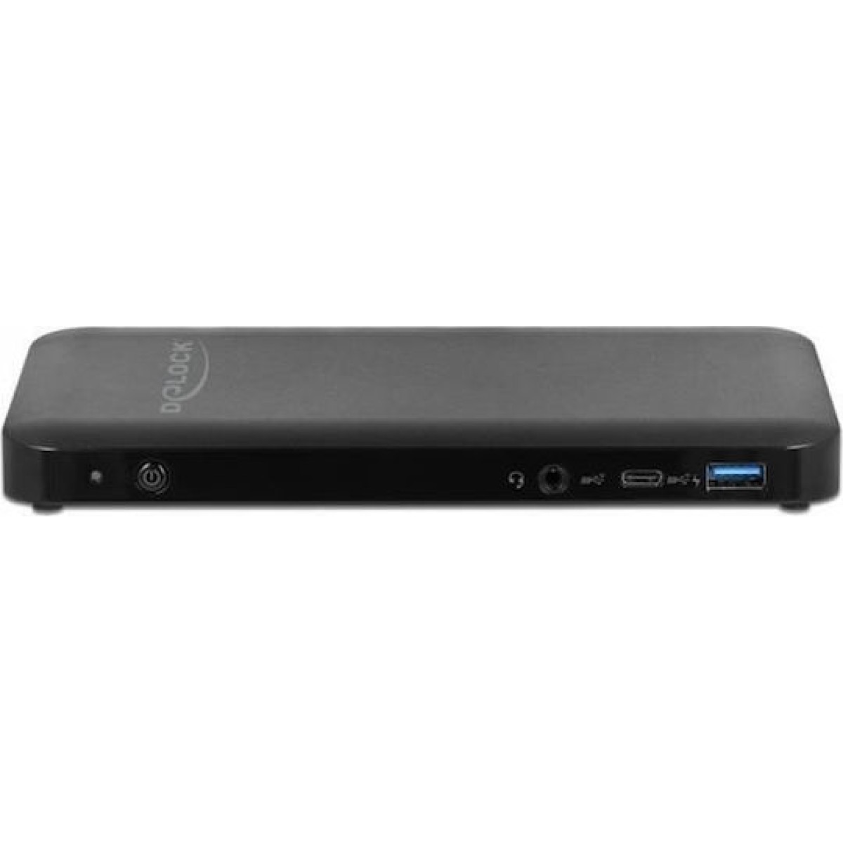 DeLock USB-C Docking Station με HDMI/DisplayPort 4K Ethernet Μαύρο (87746)