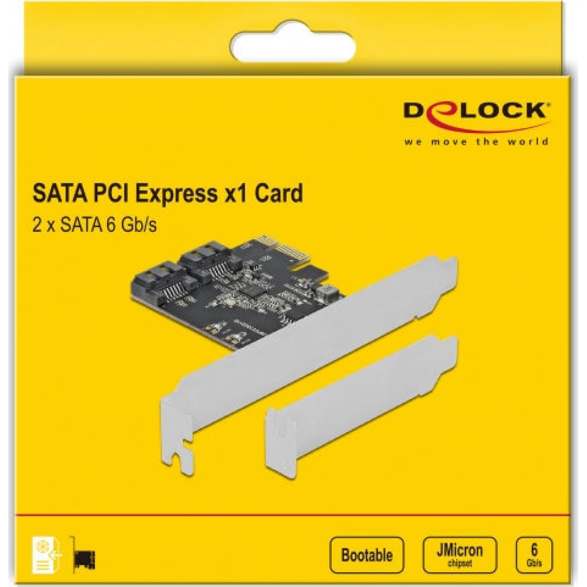 DeLock Κάρτα PCIe σε 2 θύρες SATA