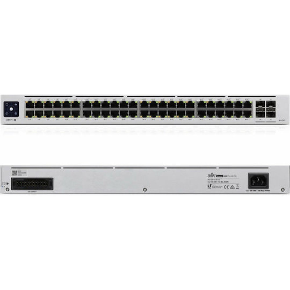 Ubiquiti UniFi USW Pro 48 PoE Managed L2 PoE+ Switch με 48 Θύρες Gigabit (1Gbps) Ethernet και 2 SFP Θύρες