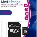 MediaRange MR958 microSDHC 16GB Class 10 A1 High Speed με αντάπτορα