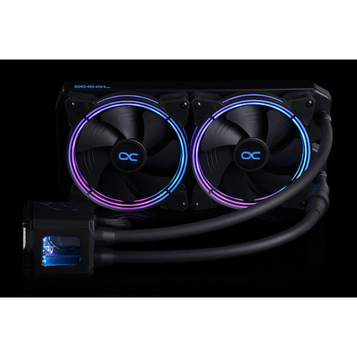 Alphacool Aurora 280 Digital RGB Υδρόψυξη Επεξεργαστή Διπλού Ανεμιστήρα 140mm για Socket AM4/AM5/1200/115x