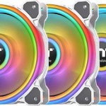 Thermaltake Riing Quad 12 RGB Radiator Fan TT Premium Case Fan 120mm με Σύνδεση 4-Pin PWM 3τμχ Γκρι