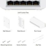 Ubiquiti UniFi USW-Flex Managed L2 PoE Switch με 5 Θύρες Gigabit (1Gbps) Ethernet