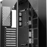Inter-Tech C-701 Panorama Gaming Midi Tower Κουτί Υπολογιστή με Πλαϊνό Παράθυρο Μαύρο