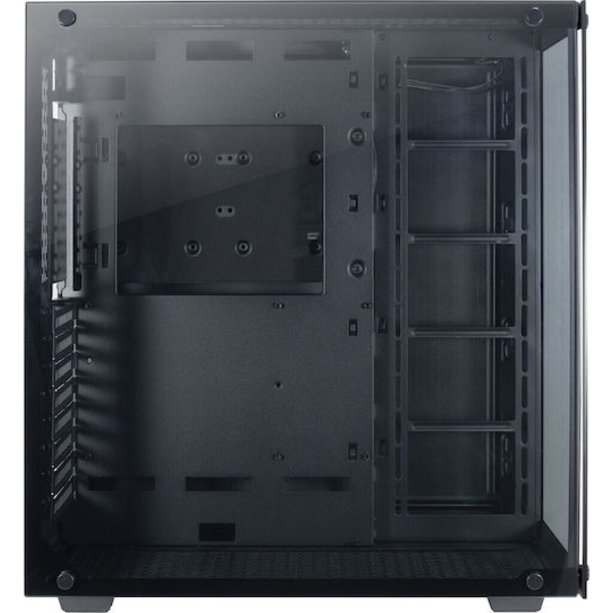 Inter-Tech C-701 Panorama Gaming Midi Tower Κουτί Υπολογιστή με Πλαϊνό Παράθυρο Μαύρο