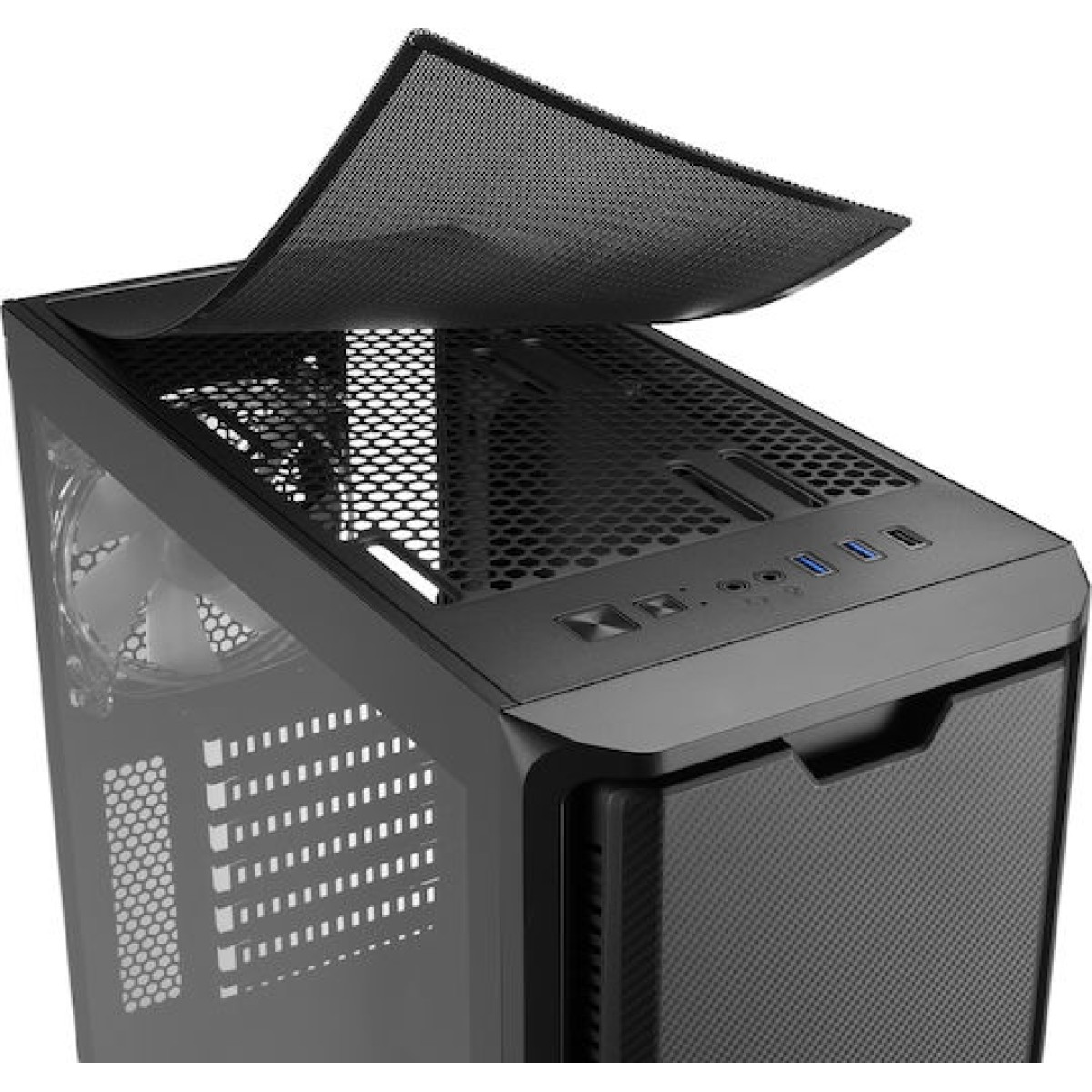 Sharkoon SK3 RGB Gaming Midi Tower Κουτί Υπολογιστή με Πλαϊνό Παράθυρο Μαύρο