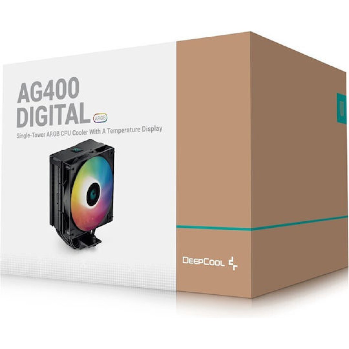 Deepcool AG400 Digital BK ARGB Ψύκτρα Επεξεργαστή για Socket AM4/AM5/1200/115x/1700