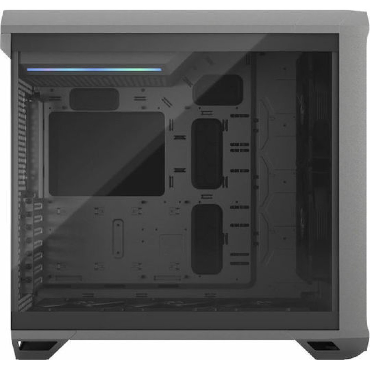 Fractal Design Torrent TG Light Gray Gaming Midi Tower Κουτί Υπολογιστή με Πλαϊνό Παράθυρο Γκρι
