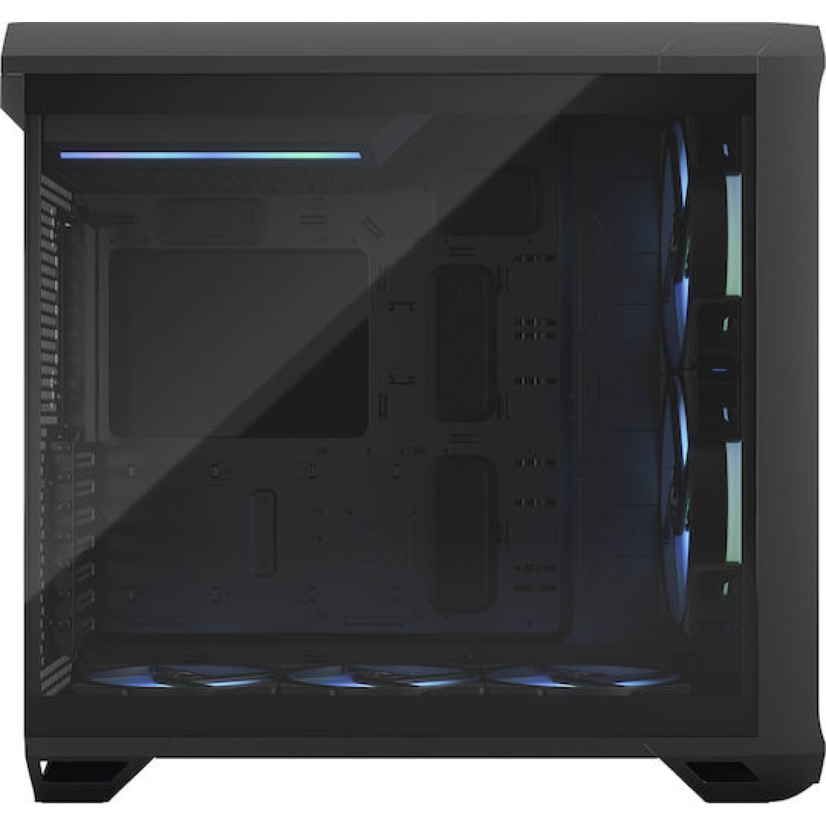Fractal Design Torrent RGB TG Light Tint Gaming Midi Tower Κουτί Υπολογιστή με Πλαϊνό Παράθυρο Μαύρο