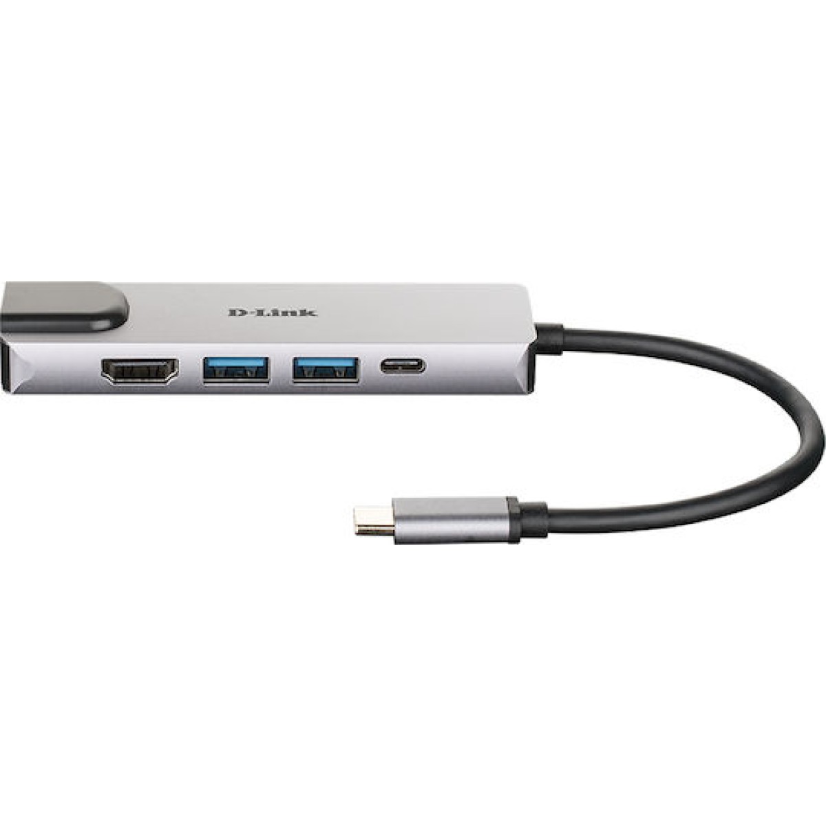 D-Link USB-C Docking Station με HDMI 4K PD Ethernet Ασημί (DUB-M520)