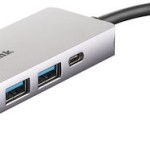 D-Link USB-C Docking Station με HDMI 4K PD Ethernet Ασημί (DUB-M520)