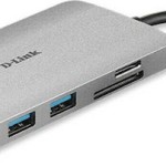 D-Link USB-C Docking Station με HDMI 4K PD Ethernet Ασημί (DUB-M810)