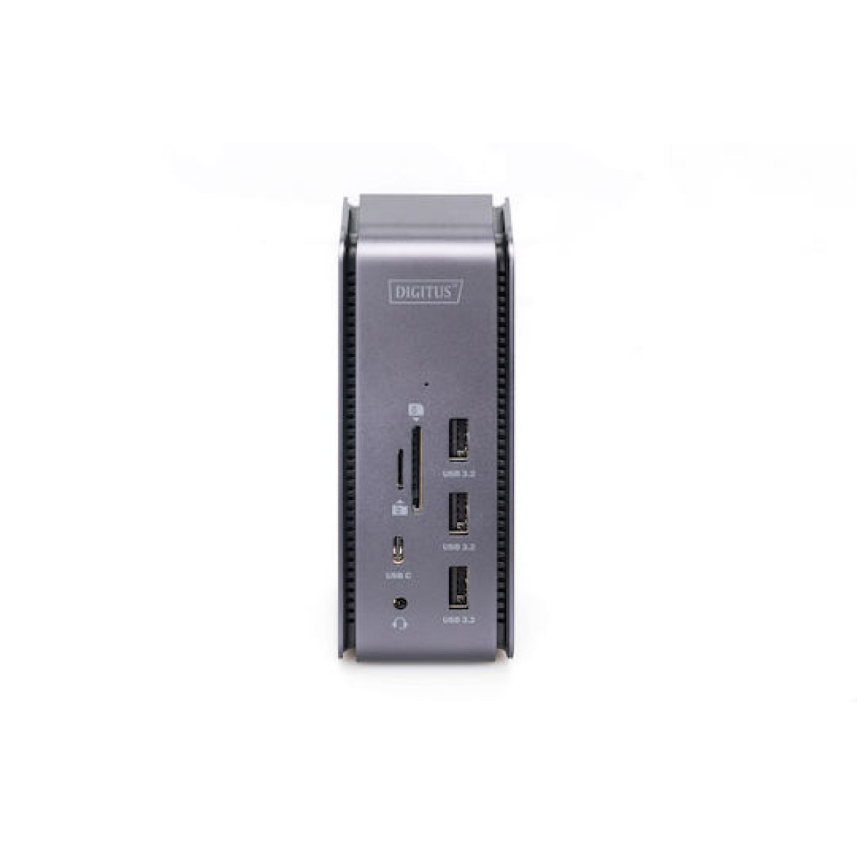Digitus USB-C Docking Station με HDMI/DisplayPort 4K PD Ethernet και συνδεση 2 Οθονών Γκρι (DA-70897)