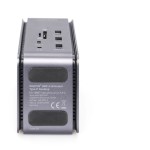 Digitus USB-C Docking Station με HDMI/DisplayPort 4K PD Ethernet και συνδεση 2 Οθονών Γκρι (DA-70897)