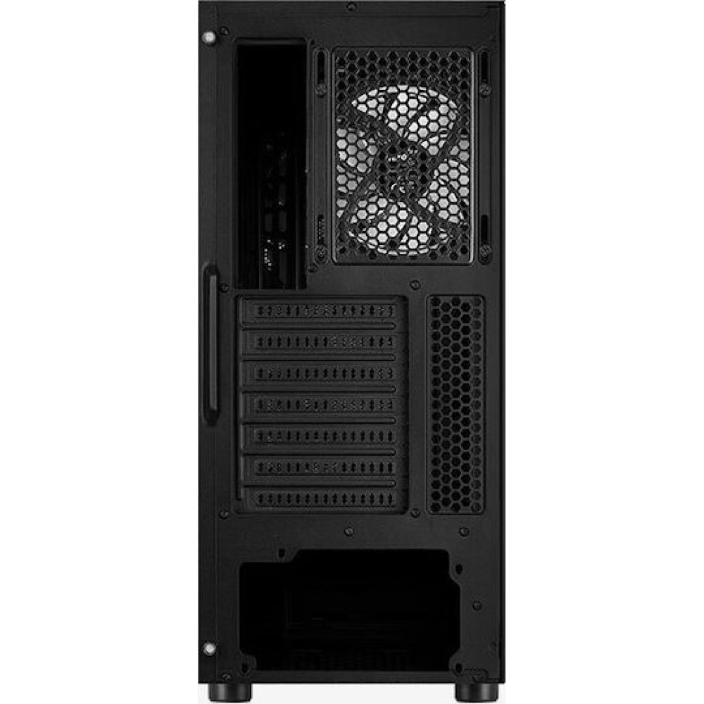 Aerocool Hive ARGB v1 Gaming Midi Tower Κουτί Υπολογιστή με Πλαϊνό Παράθυρο Μαύρο