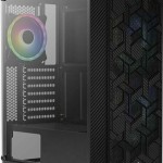 Aerocool Hive ARGB v1 Gaming Midi Tower Κουτί Υπολογιστή με Πλαϊνό Παράθυρο Μαύρο