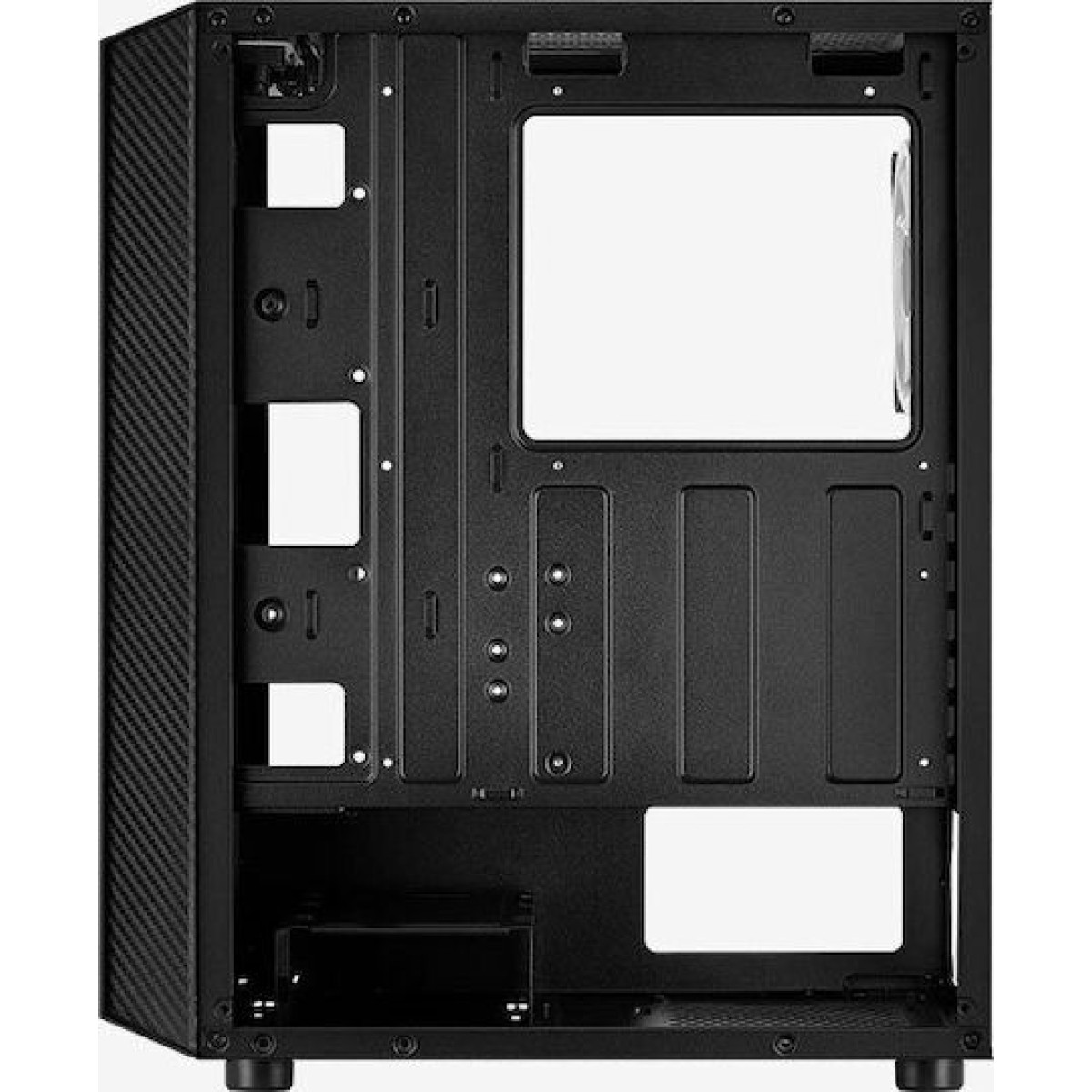 Aerocool Hive ARGB v1 Gaming Midi Tower Κουτί Υπολογιστή με Πλαϊνό Παράθυρο Μαύρο